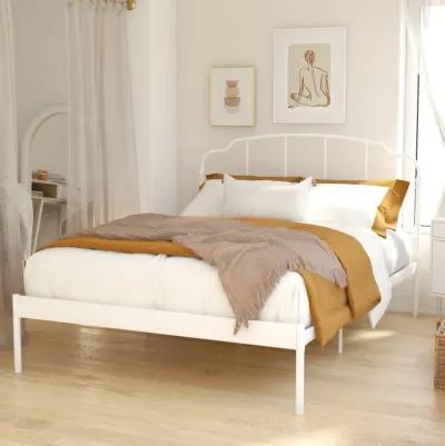 Camie Metal Bed, Twin, White