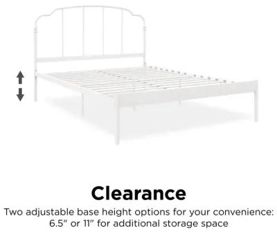 Camie Metal Bed, Twin, White