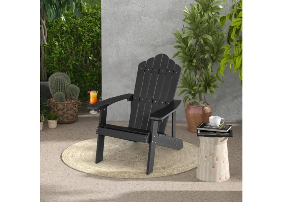 Hivago Weather Resistant HIPS Outdoor Adirondack Chair with Cup Holder