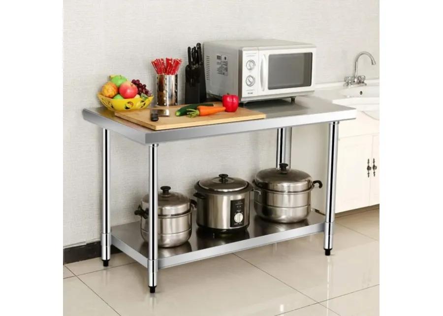 Hivvago Commercial Kitchen Stainless Steel Work Table