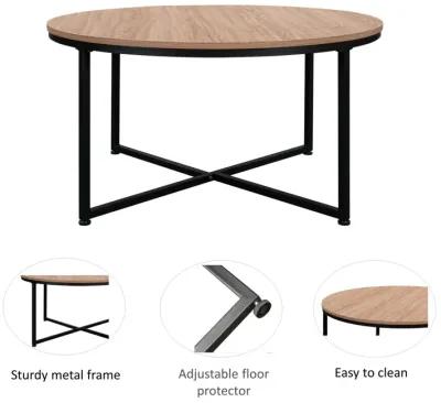 Modern Round Metal Coffee Table