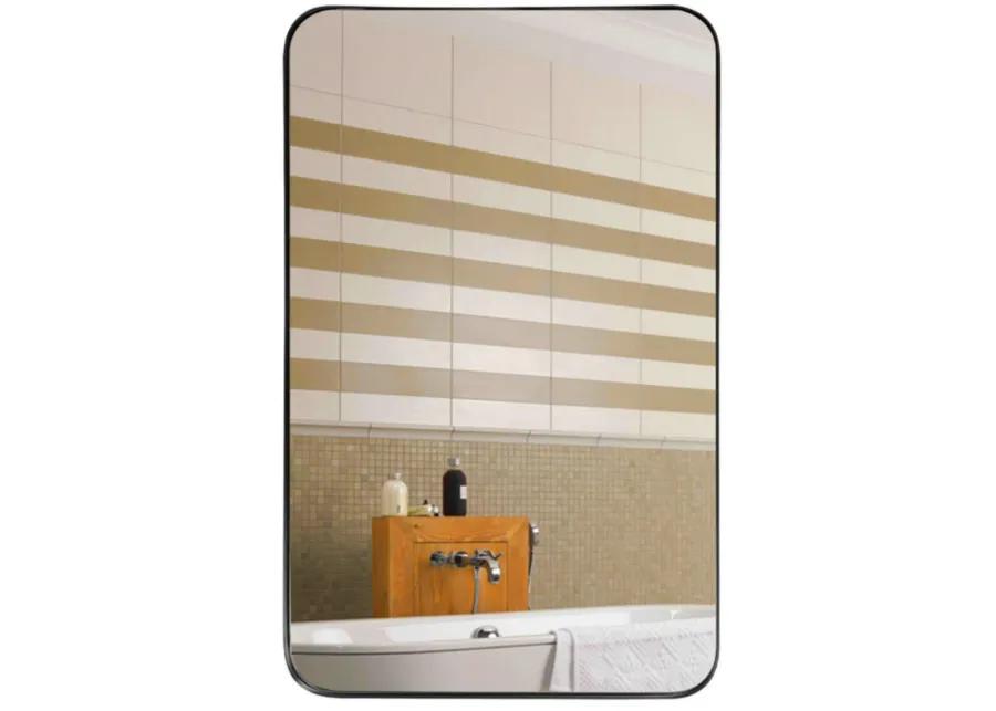 Metal Frame Wall-Mounted Rectangle Mirror