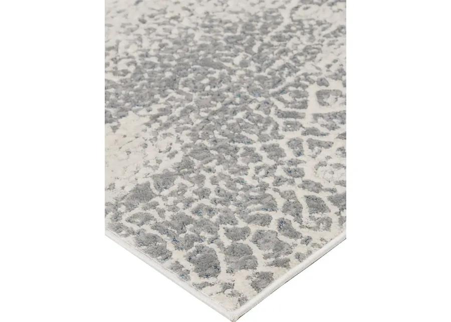 Azure 3401F 9'2" x 12' Gray/Blue/Ivory Rug