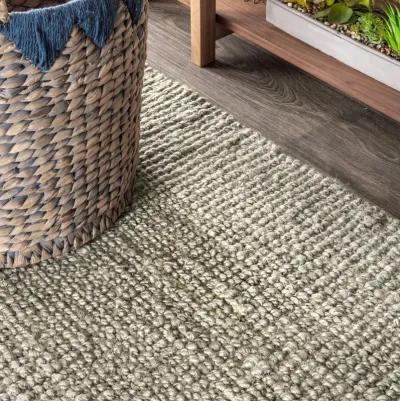 Pata Hand Woven Chunky Jute Natural 2 ft. x 10 ft. Runner Rug