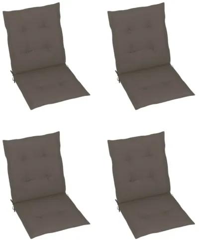 vidaXL Garden Chair Cushions 4 pcs Taupe 39.4"x19.7"x1.6"