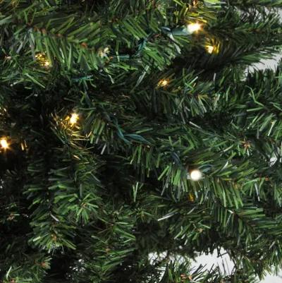 10' Pre-Lit Medium Canadian Pine Candlelight LED Artificial Christmas Tree - Clear Lights