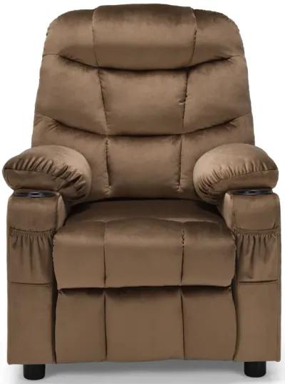 Kids Recliner Chair with Cup Holder and Footrest for Children