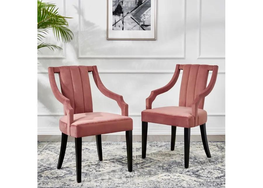 Virtue Performance Velvet Dining Chairs - Set of 2