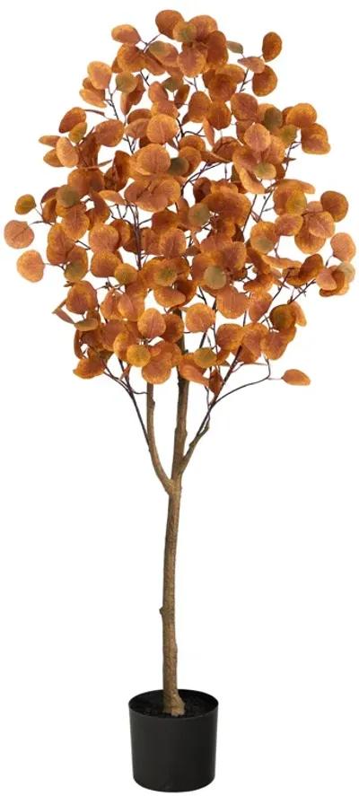 HomPlanti 5 Feet Autumn Eucalyptus Artificial Tree