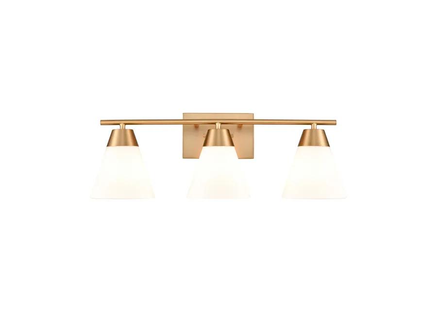 Vivica 24'' Wide 3-Light Gold Vanity Light