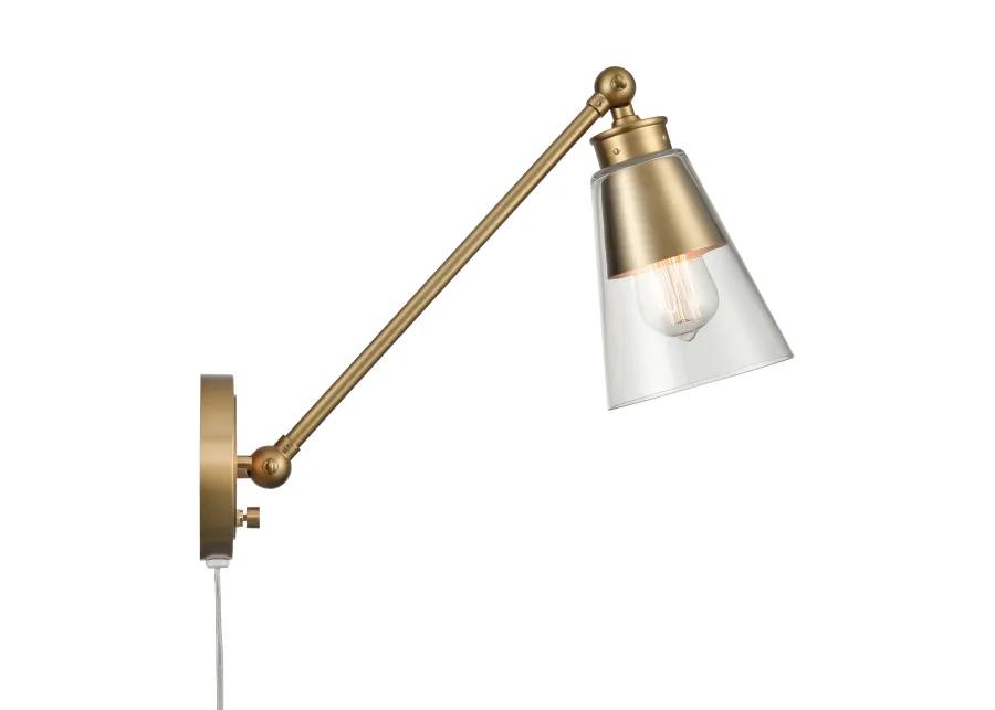 Albany 9.25" High Gold Sconce