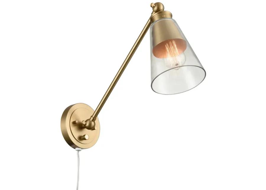 Albany 9.25" High Gold Sconce