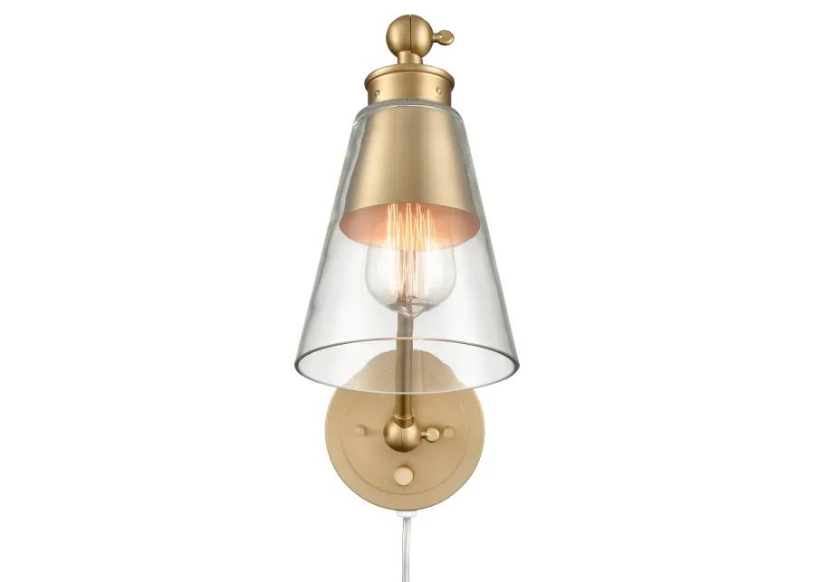 Albany 9.25" High Gold Sconce