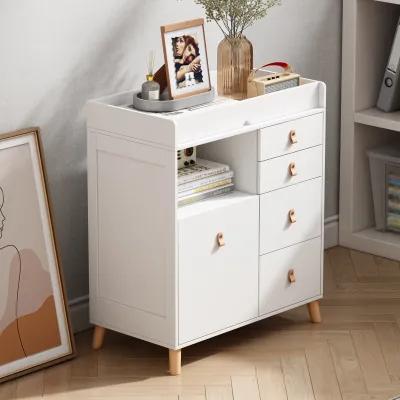 FUFU&GAGA 33.5-in W White Freestanding Changing Table