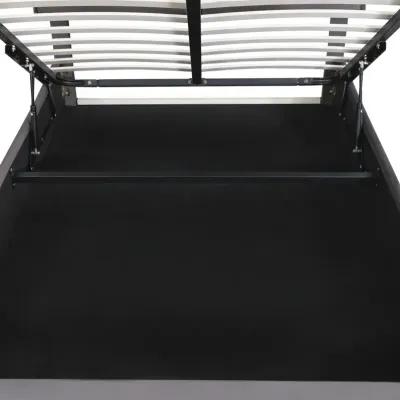 Upholstered Platform Bed With A Hydraulic Storage System, Queen Size