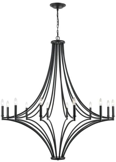 Spanish Villa 48'' Wide 12-Light Chandelier