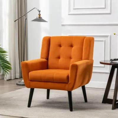 Modern Soft Velvet Material Ergonomics Accent Chair Living Room Chair Bedroom Chair Home Chair