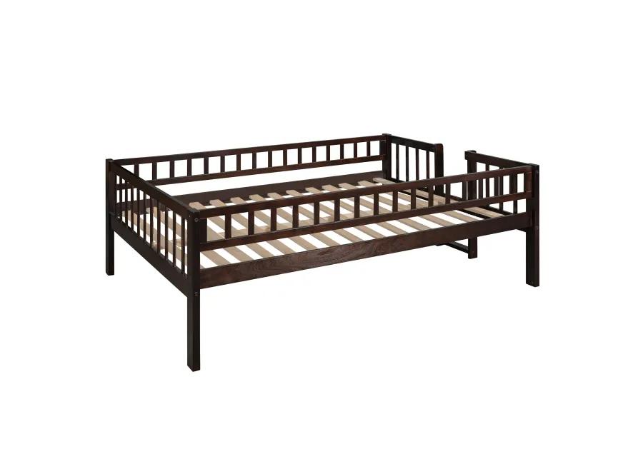 Merax Triple Bunk Bed with Guardrails