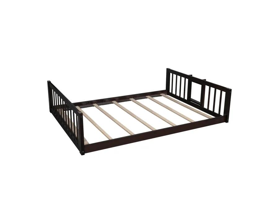 Merax Triple Bunk Bed with Guardrails