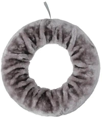 Lilac Purple Faux Fur Artificial Christmas Wreath - 13-Inch  Unlit