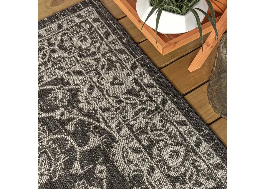 Palazzo Vine and Border Textured Weave Indoor/Outdoor Area Rug