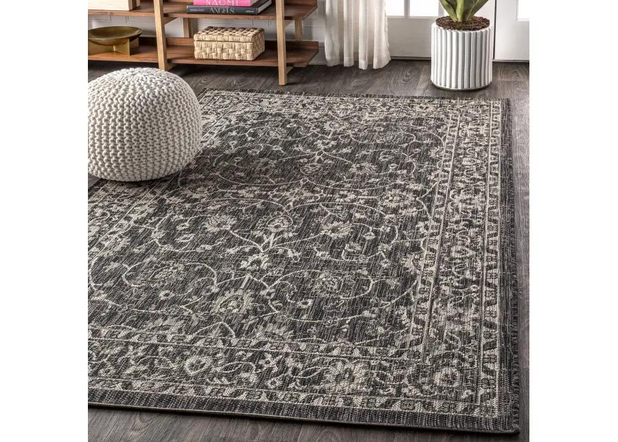 Palazzo Vine and Border Textured Weave Indoor/Outdoor Area Rug