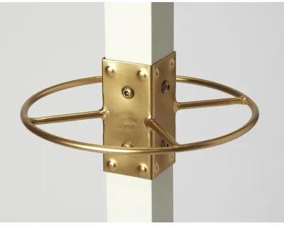 Elegant Rustic White and Gold Coat Rack, Belen Kox