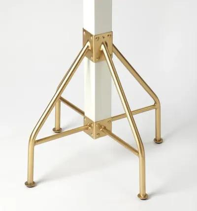 Elegant Rustic White and Gold Coat Rack, Belen Kox