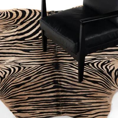 Zebra Printed Hide Rug