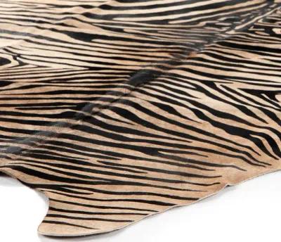 Zebra Printed Hide Rug