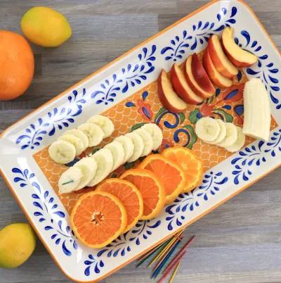 Laurie Gates Hand Painted Tierra Stoneware Serving Platter