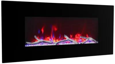 MONDAWE 42" Wall-Mounted Electric Fireplace 5120 BTU Heater with Bluetooth Speaker & Remote Control Adjustable Flame Color & Temperature Setting