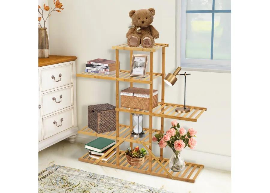 5-tier 10 Potted Bamboo Plant Stand