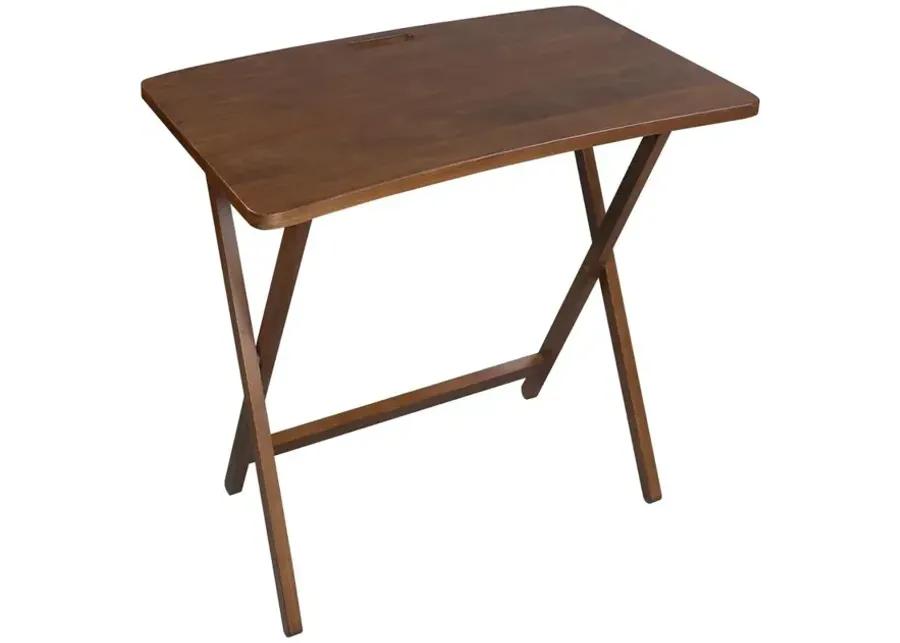 Arizona Folding Table with Solid American Gum - Walnut