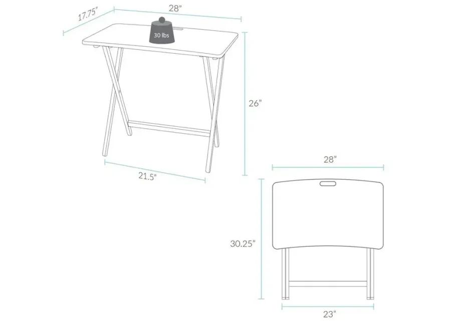 Arizona Folding Table with Solid American Gum - Walnut