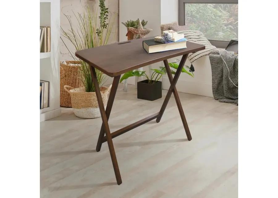 Arizona Folding Table with Solid American Gum - Walnut