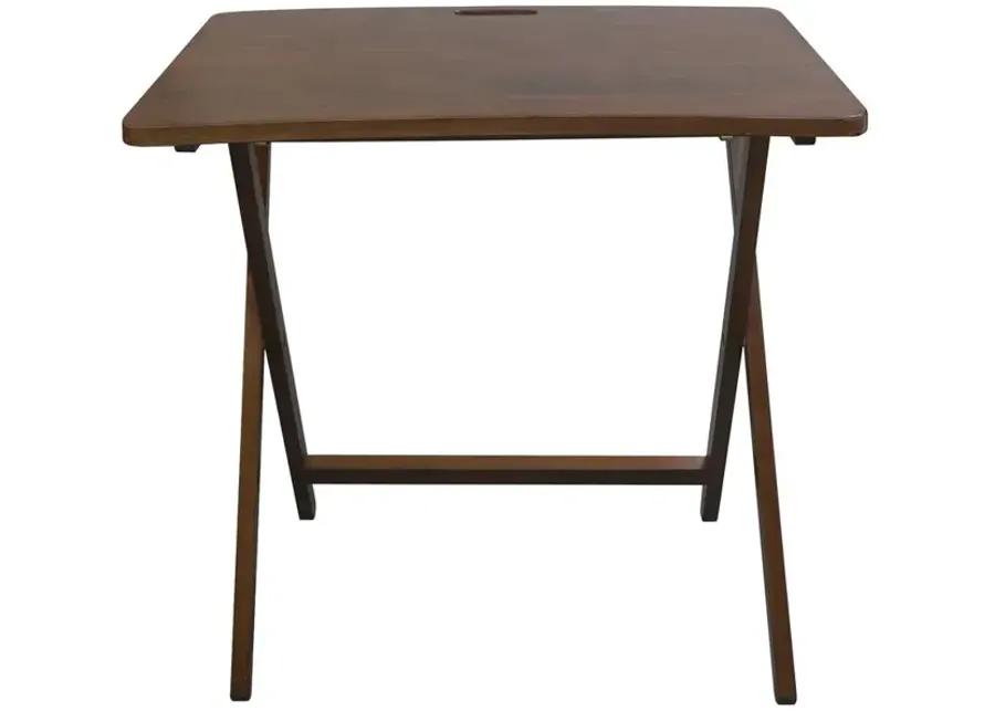 Arizona Folding Table with Solid American Gum - Walnut