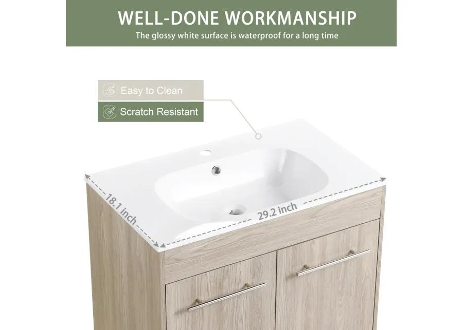 30 Inch Freestanding Bathroom Vanity