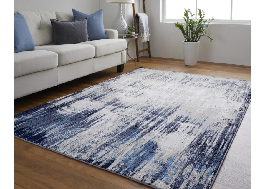 Indio 39GYF Tan/Blue/Ivory 2'10" x 7'10" Rug