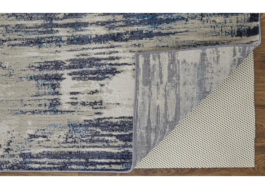 Indio 39GYF Tan/Blue/Ivory 2'10" x 7'10" Rug