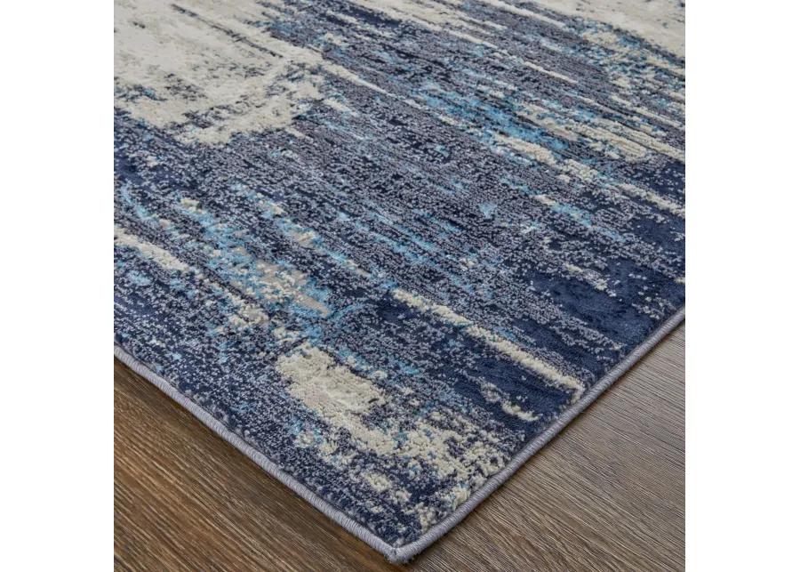 Indio 39GYF Tan/Blue/Ivory 2'10" x 7'10" Rug