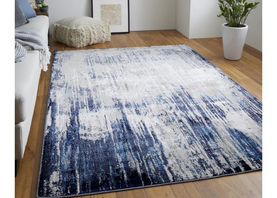 Indio 39GYF Tan/Blue/Ivory 2'10" x 7'10" Rug