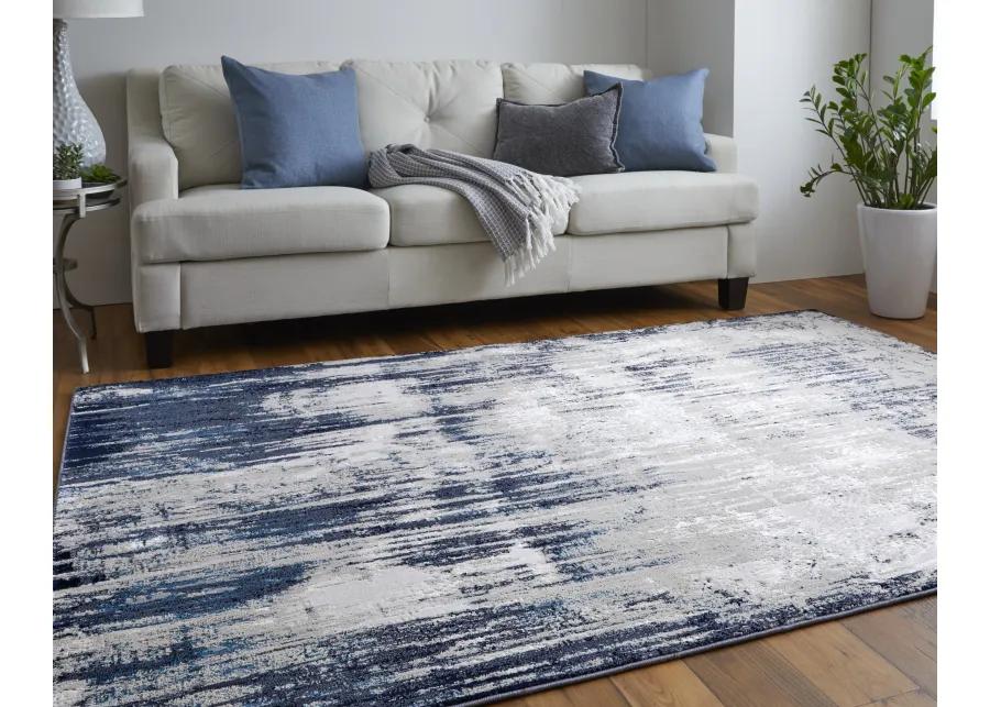 Indio 39GYF Tan/Blue/Ivory 2'10" x 7'10" Rug