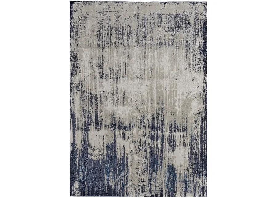 Indio 39GYF Tan/Blue/Ivory 2'10" x 7'10" Rug