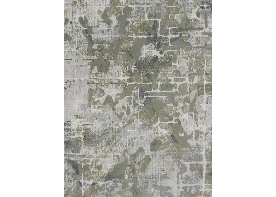 Atwell 3146F 2'8" x 8' Green/Gray/Ivory Runner