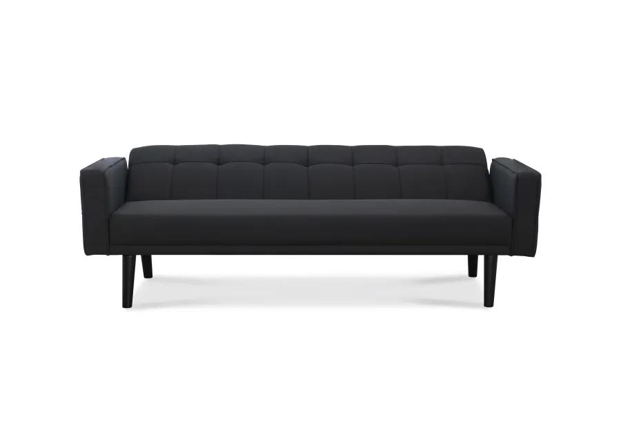 Sawyer Futon With Arms In Gray