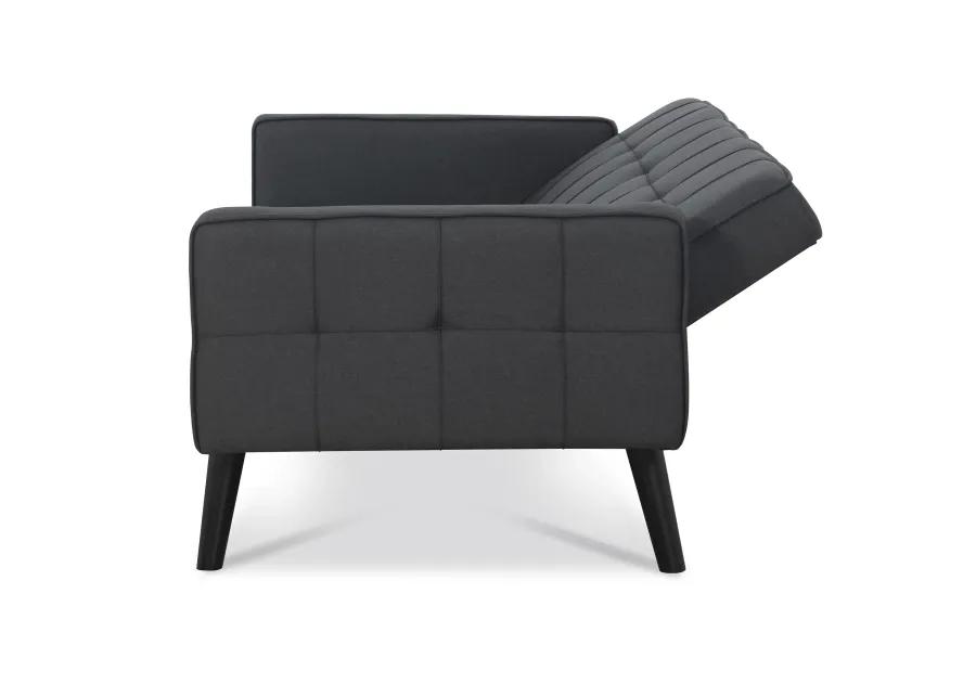 Sawyer Futon With Arms In Gray