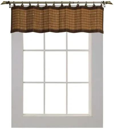 Versailles Valance Patented Ring Top Bamboo Panel Series - 12x72'', Colonial