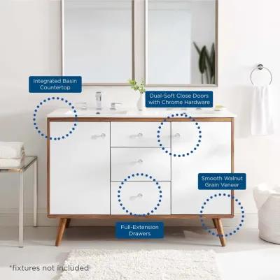 Transmit 48" Double Sink Bathroom Vanity