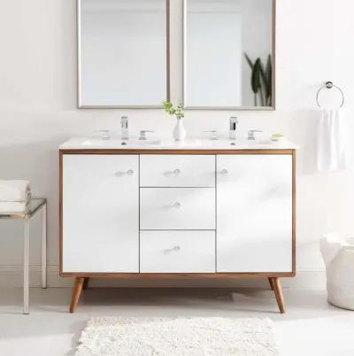 Transmit 48" Double Sink Bathroom Vanity